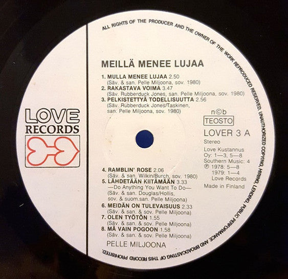 Pelle Miljoona - Problems? : Meillä Menee Lujaa (LP, Comp)