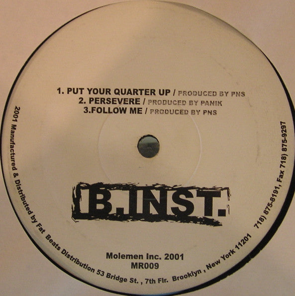 Molemen : Put Your Quarter Up / Persevere / Follow Me (12")