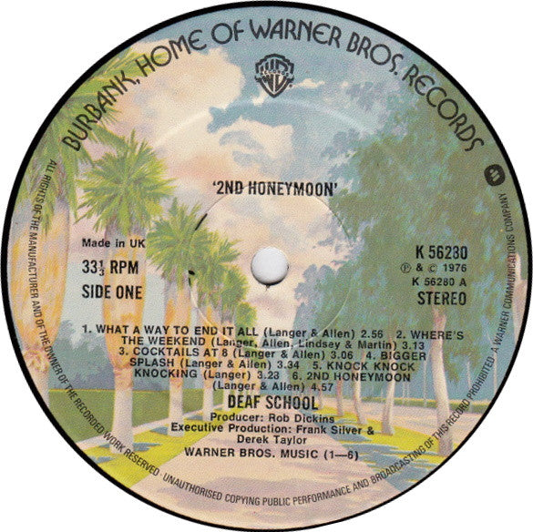 Deaf School ~ 2nd Honeymoon (Vinyl) - Djungel & Jazz