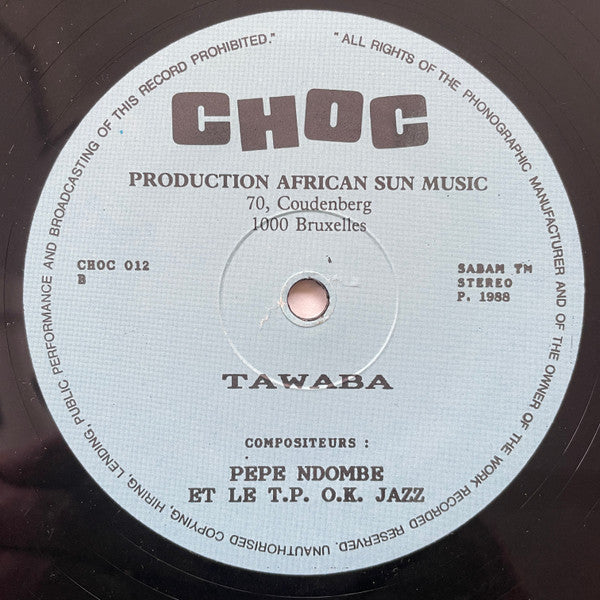 Franco - Pepe Ndombe Et Orchestre T.P.O.K. Jazz ~ Attaquent Anjela (Vinyl) - Djungel & Jazz