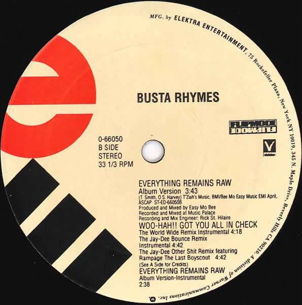 Busta Rhymes : Woo-Hah!! Got You All In Check (12")