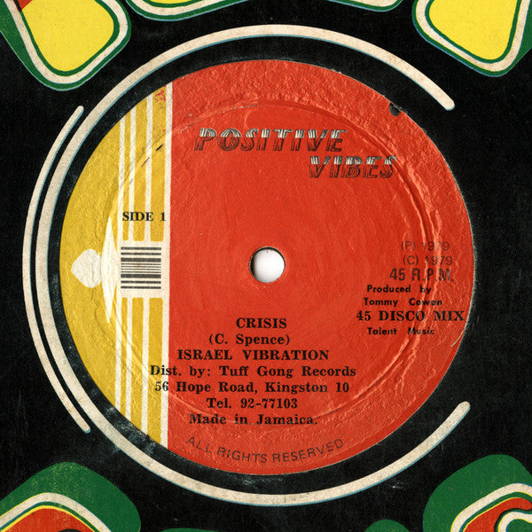 Israel Vibration : Crisis (12")