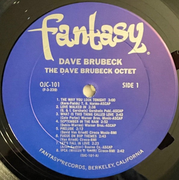 Dave Brubeck Octet ~ Dave Brubeck Octet (Vinyl) - Djungel & Jazz