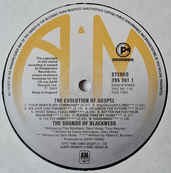 Sounds Of Blackness ~ The Evolution Of Gospel (Vinyl) - Djungel & Jazz