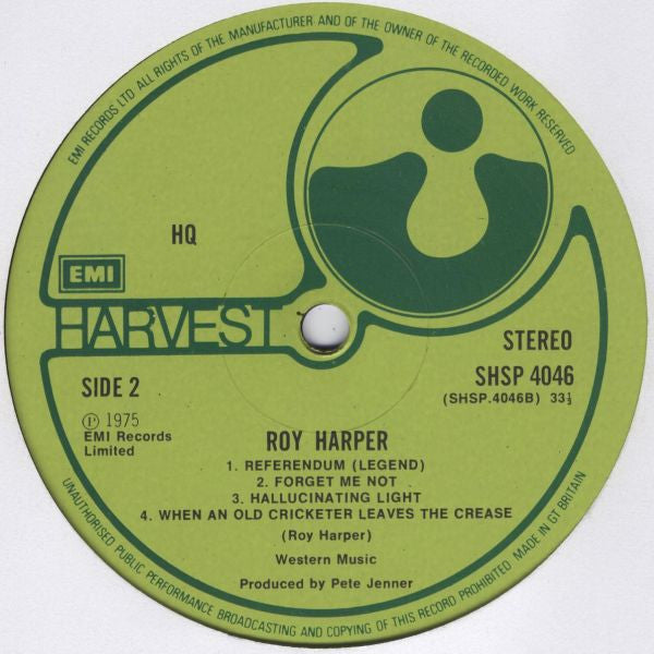 Roy Harper ~ HQ (Vinyl) - Djungel & Jazz