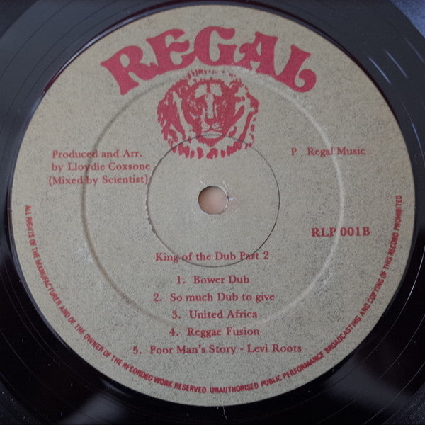 Sir Coxson Sound : King Of Dub Rock Part 2 (LP, Album)