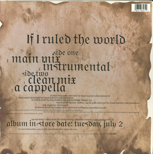 Nas ~ If I Ruled The World (Vinyl) - Djungel & Jazz