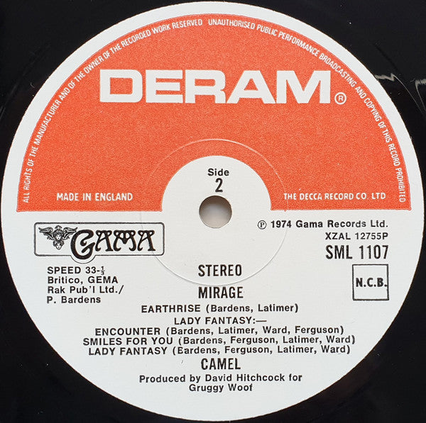 Camel ~ Mirage (Vinyl) - Djungel & Jazz