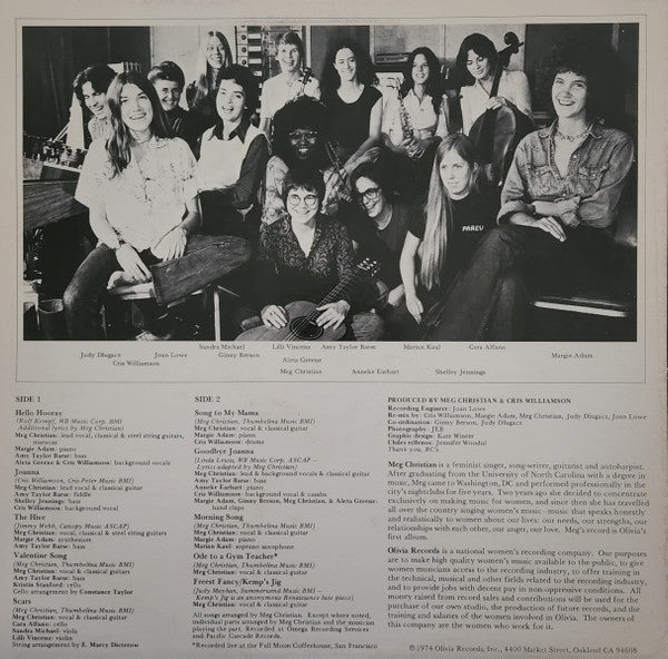 Meg Christian : I Know You Know (LP, Album)