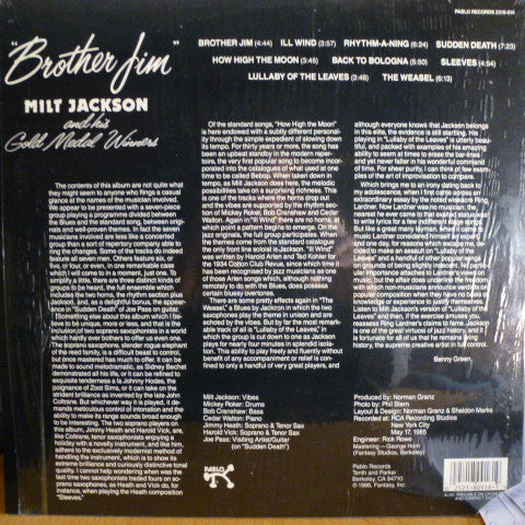 Milt Jackson And His Gold Medal Winners ~ Brother Jim (Vinyl) - Djungel & Jazz