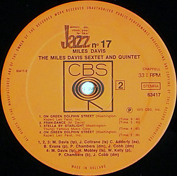 The Miles Davis Sextet / The Miles Davis Quintet ~ Miles At Newport (Vinyl) - Djungel & Jazz