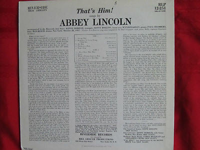 Abbey Lincoln : That's Him (LP, Album, Mono, RE)