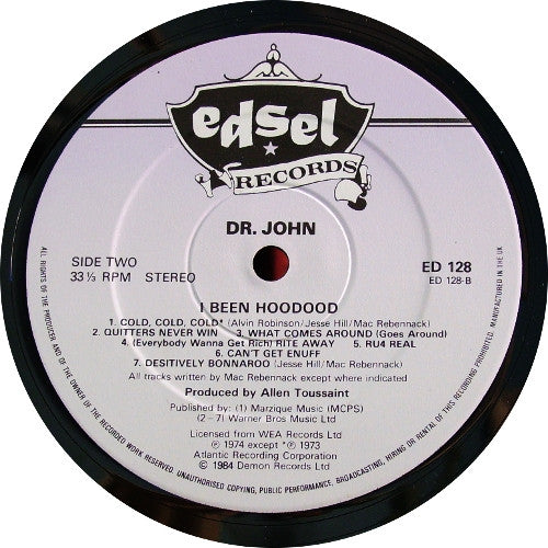 Dr. John ~ I Been Hoodood (Vinyl) - Djungel & Jazz