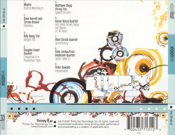 Various ~ Visionfest : Visionlive (Vinyl) - Djungel & Jazz