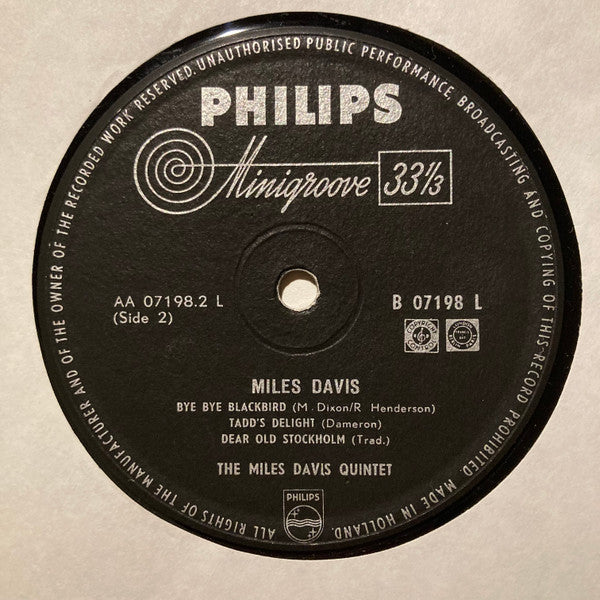 Miles Davis : Miles Davis (LP, Album, Mono)