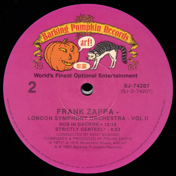Zappa / London Symphony Orchestra Conducted By Kent Nagano ~ London Symphony Orchestra: Zappa Vol II (Vinyl) - Djungel & Jazz