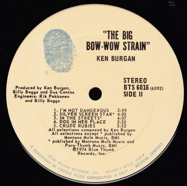 Ken Burgan : The Big Bow-Wow Strain (LP, Album)