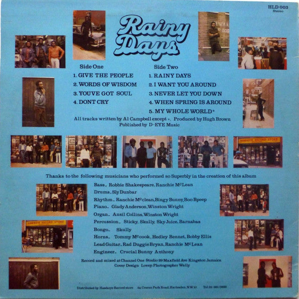 Al Campbell : Rainy Days (LP, Album)
