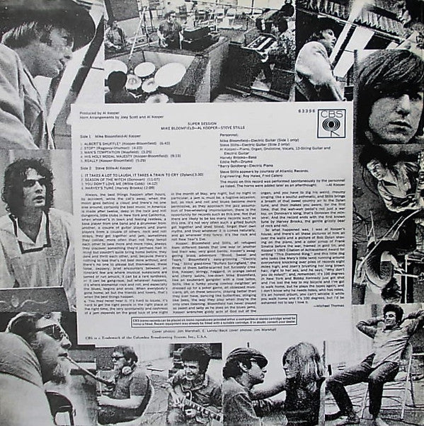 Mike Bloomfield / Al Kooper / Steve Stills ~ Super Session (Vinyl) - Djungel & Jazz