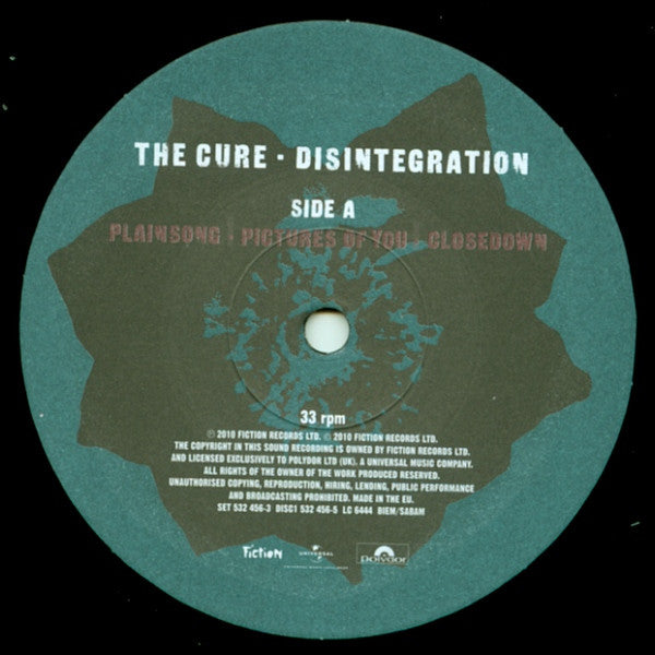 The Cure ~ Disintegration (Vinyl) - Djungel & Jazz