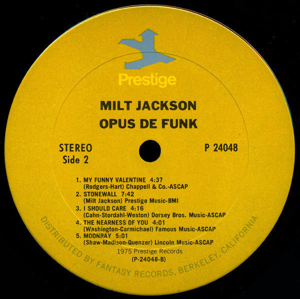Milt Jackson ~ Opus De Funk (Vinyl) - Djungel & Jazz