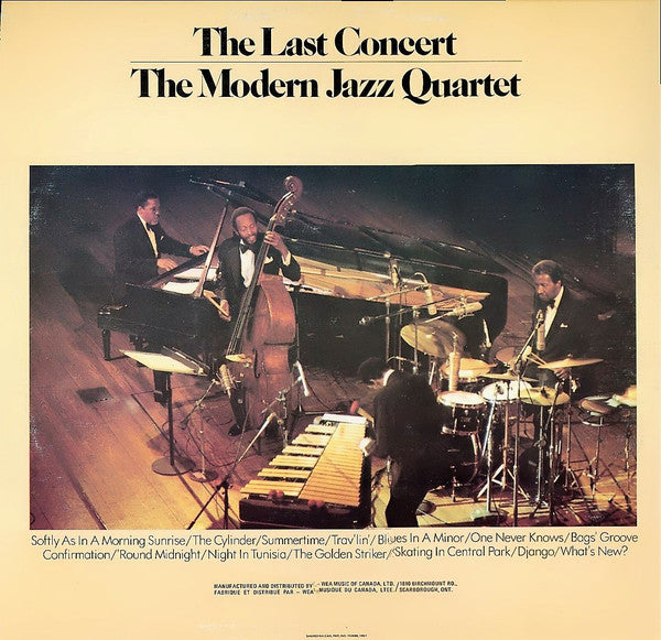 The Modern Jazz Quartet ~ The Last Concert (Vinyl) - Djungel & Jazz