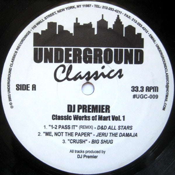DJ Premier ~ Classic Works Of Mart Vol. 1 (Vinyl) - Djungel & Jazz