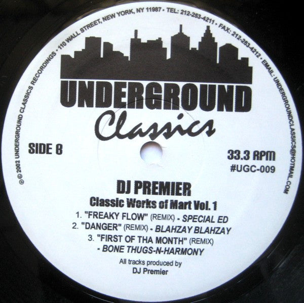 DJ Premier ~ Classic Works Of Mart Vol. 1 (Vinyl) - Djungel & Jazz
