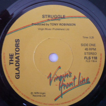 The Gladiators : Struggle (7", Single)