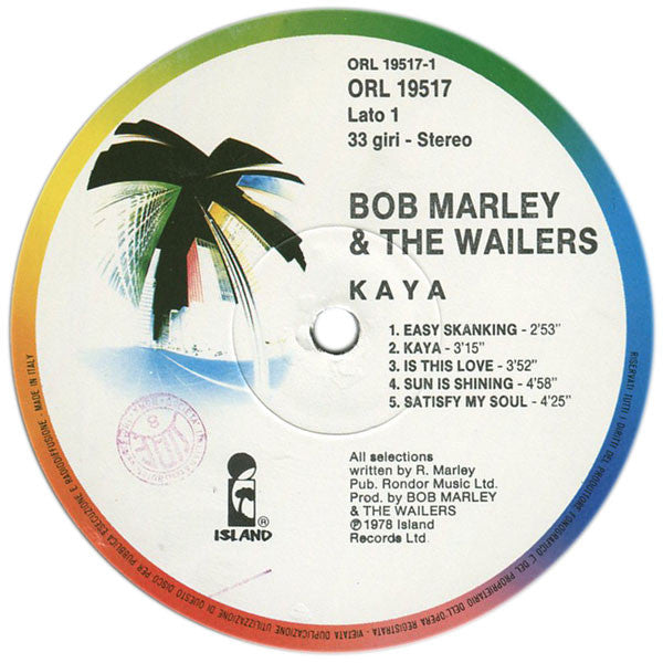 Bob Marley & The Wailers ~ Kaya (Vinyl) - Djungel & Jazz
