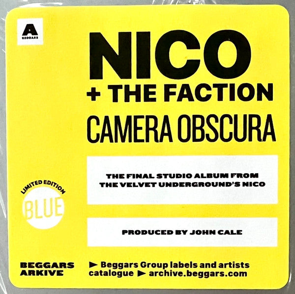 Nico + The Faction ~ Camera Obscura (Vinyl) - Djungel & Jazz