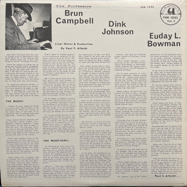 Various ~ The Professors Vol. 2 (Vinyl) - Djungel & Jazz