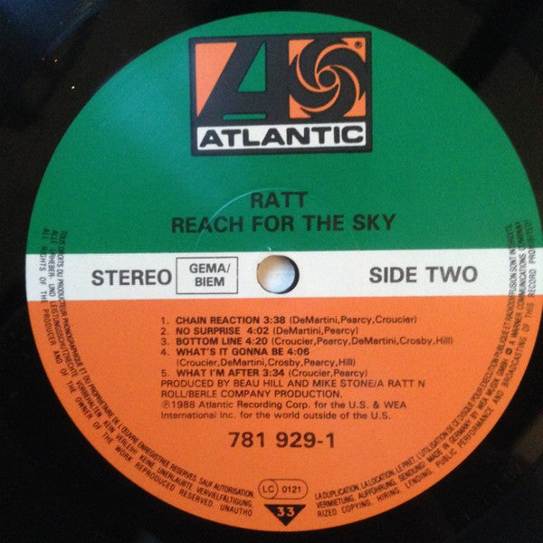 Ratt ~ Reach For The Sky (Vinyl) - Djungel & Jazz