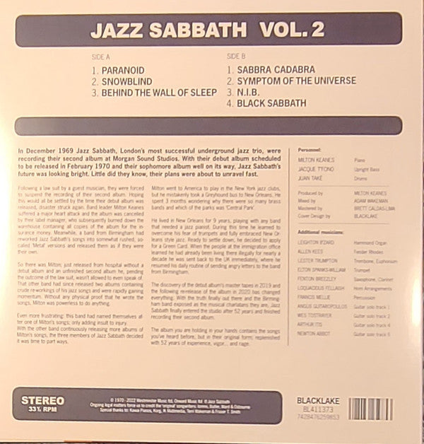 Jazz Sabbath ~ Vol. 2 (Vinyl) - Djungel & Jazz