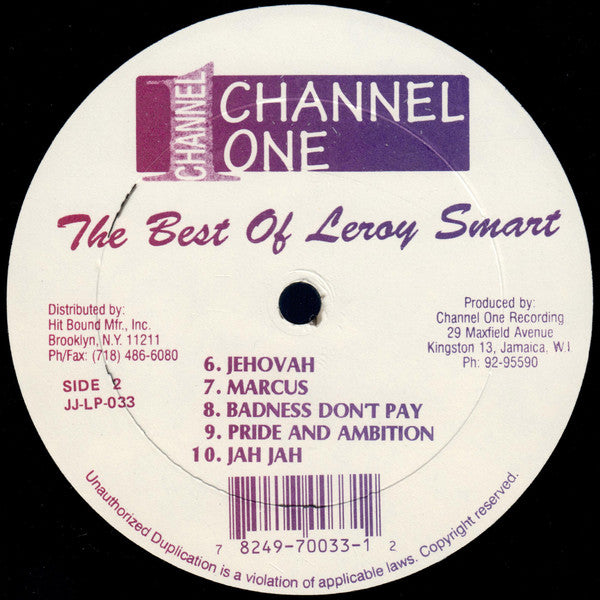 Leroy Smart : The Best Of (LP, Comp, RE)