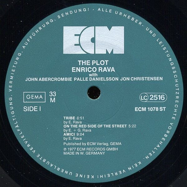 Enrico Rava ~ The Plot (Vinyl) - Djungel & Jazz