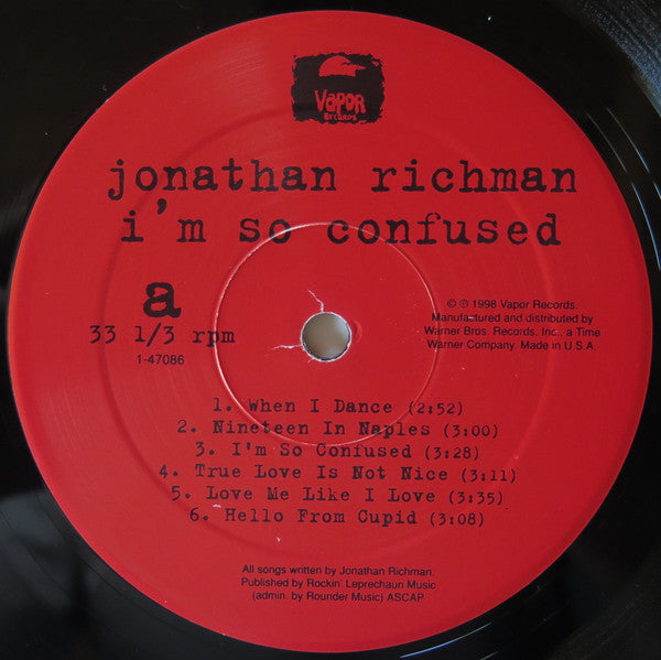 Jonathan Richman ~ I'm So Confused (Vinyl) - Djungel & Jazz