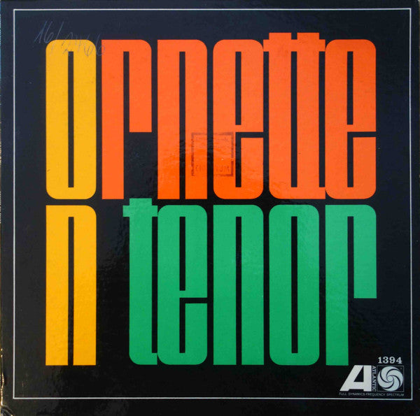 Ornette Coleman : Ornette On Tenor (LP, Album, Mono, DG)