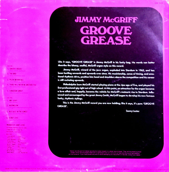 Jimmy McGriff ~ Groove Grease (Vinyl) - Djungel & Jazz
