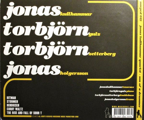 Jonas Kullhammar Quartet ~ Son Of A Drummer (Vinyl) - Djungel & Jazz