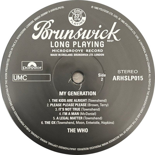 The Who ~ My Generation (Vinyl) - Djungel & Jazz