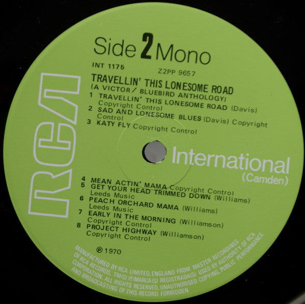 Various ~ Travellin' This Lonesome Road (An Anthology Of The Victor / Bluebird Catalogues) (Vinyl) - Djungel & Jazz