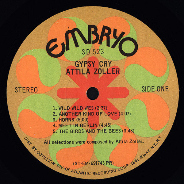 Attila Zoller ~ Gypsy Cry (Vinyl) - Djungel & Jazz