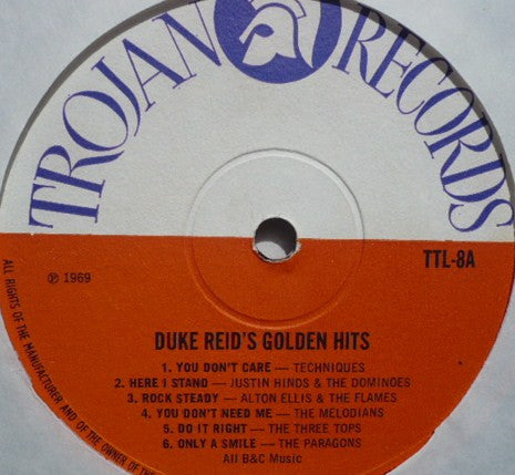 Various : Duke Reid's Golden Hits (LP, Album, Comp, Mono)