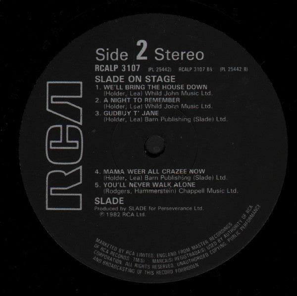 Slade ~ Slade On Stage (Vinyl) - Djungel & Jazz