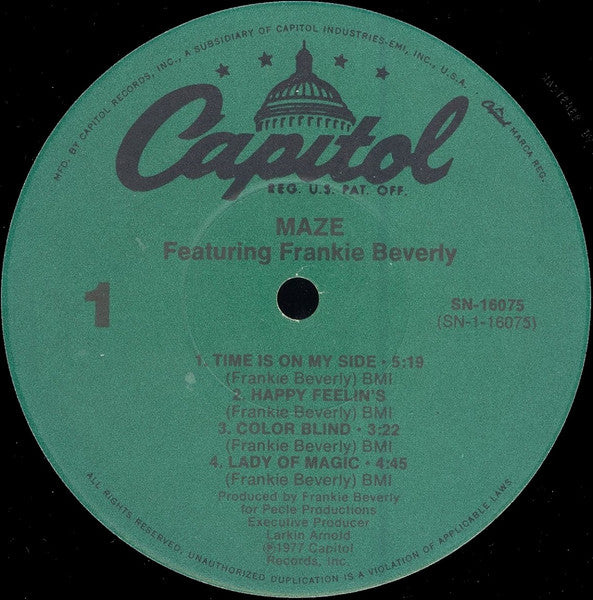 Maze Featuring Frankie Beverly ~ Maze Featuring Frankie Beverly (Vinyl) - Djungel & Jazz
