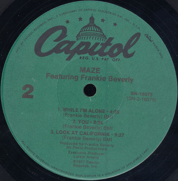 Maze Featuring Frankie Beverly ~ Maze Featuring Frankie Beverly (Vinyl) - Djungel & Jazz