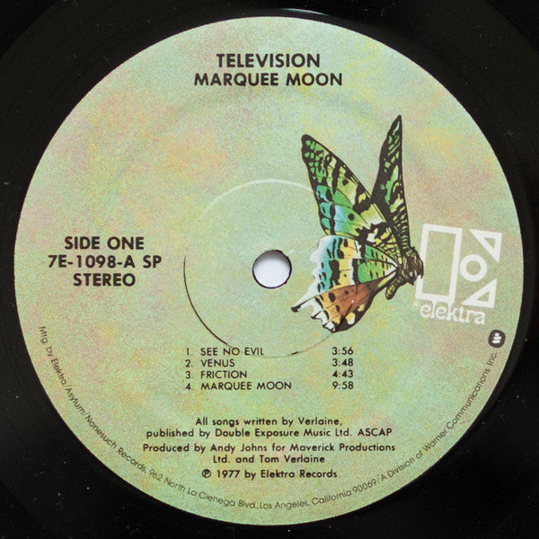 Television : Marquee Moon (LP, Album, SP )