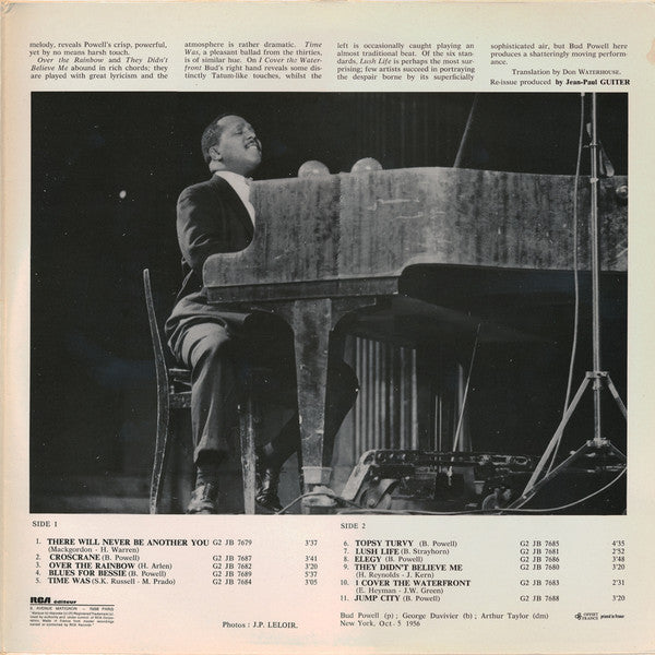Bud Powell Trio* : "Strictly" Powell Vol. 1 (LP, Album, RE)