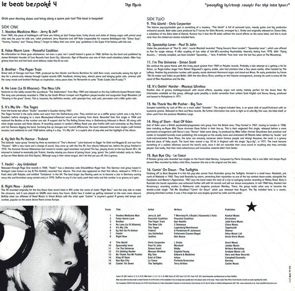Various : Le Beat Bespoké 4 (16 Tailor Made Cuts) (LP, Comp)
